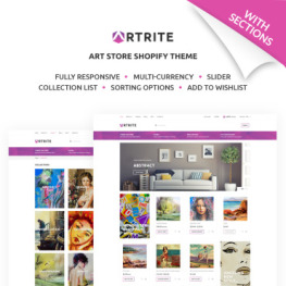 Artrite Marvellous Art Paintings Shopify Theme #67864