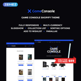 Game Console Bright Gaming Shopify Theme #68118