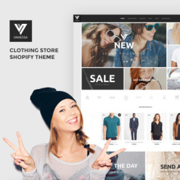 Vanessa Clothing Store Shopify Theme #68535