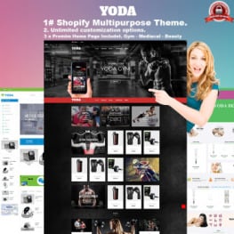 Yoda Gym Sports Shopify Theme #68676