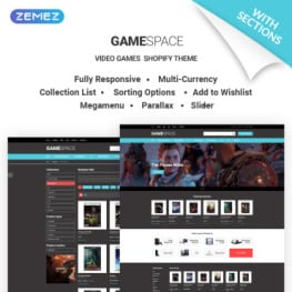 Game Space - Cool Video Games Store Shopify Theme