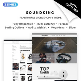 Soundking Electronics Online Shopify Theme #69562