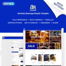 BR Drink Original Alcohol Online Store Shopify Theme #70804