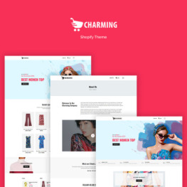 Charming Fashion eCommerce Shopify Theme #71060