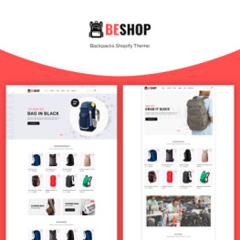 Beshop Backpacks eCommerce Shopify Theme #71061