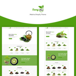 Rongcha Matcha Shopify Theme #71085