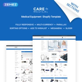 Care Medical Equipment Shopify Theme #71257