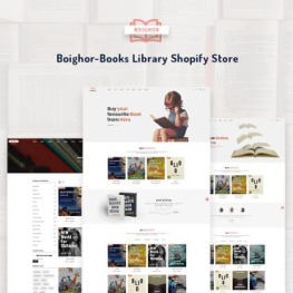 Boighor Books Library Shopify Theme # 71430