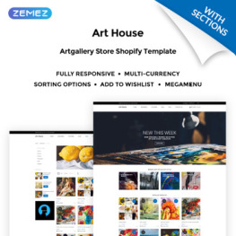 Art House Art Gallery Shopify Theme #71506