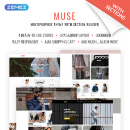 Muse Jewellery Fashion Shopify Theme #71512
