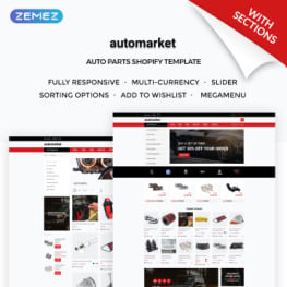 Automarket Strict Car Parts Online Shopify Theme #71948