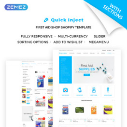 Quick Inject First Aid Supplies Shopify Theme #71976