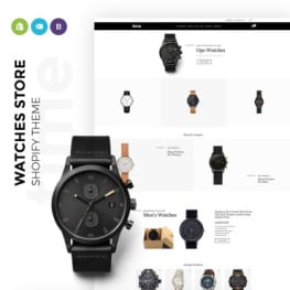 time Laconic Clock Store Shopify Theme #73684