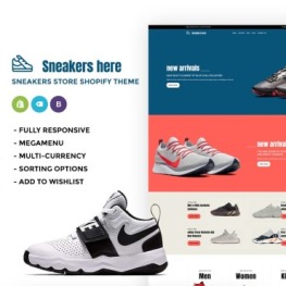 Sneakers Here Sneakers Store Shopify Theme #73981