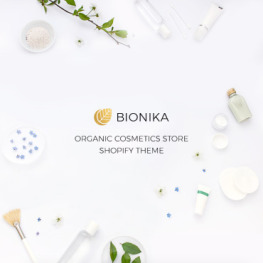 Bionika Organic Cosmetics Store Shopify Theme #74011