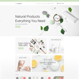 Simpleaf Organic Cosmetics Store Shopify Theme # 74154