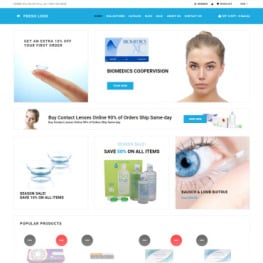 Fresh Look Contact Lens Store Shopify Theme #74340