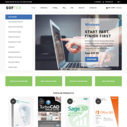 Softex Software Store Shopify Theme #74415