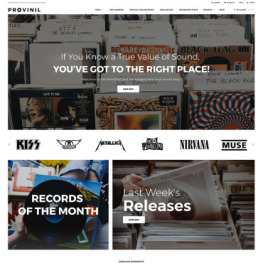 Provinil Vinyl Store Shopify Theme #74416