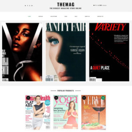 Themag Magazine Store ReadyToUse Shopify Theme #74624
