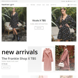 Fashion Girl Women s Clothing Store Shopify Theme #74702
