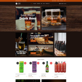 TrueBeer Stylish Functional Shopify Theme #75470