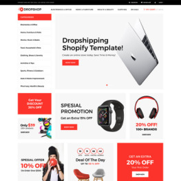 DropShop Drop Shipping Store Modern Shopify Theme #75569