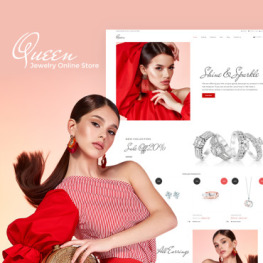 Queen Jewelry Clean Online Store Shopify Theme # 75795