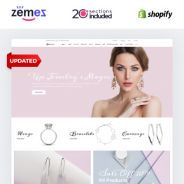 Newelise Jewelry Elegant Minimalistic Shopify Theme #76258