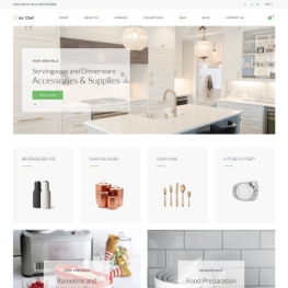 mr Chef Housewares Minimalistic Shopify Theme #76288
