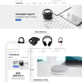 ETRONIX Electronics Store ReadyToUse Shopify Theme #76382