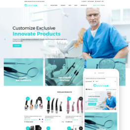 Dentalk Responsive Clean Shopify Theme #76444
