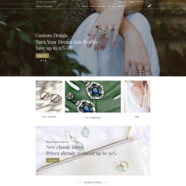 Shine Sparkle Jewelry Clean Shopify Theme #76533