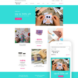 Made with Love Hobbies Crafts Creative Shopify Theme #76939