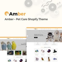 Amber Pet Care Shopify Theme # 77390
