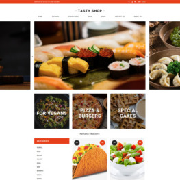 Tasty Shop Food Restaurant Clean Shopify Theme #77512