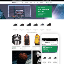 Basketmania Basketball Multipage Clean Shopify Theme #77629