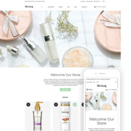 Skin beauty Cosmetics Store Clean Shopify Theme #77630