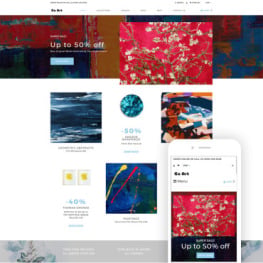 Go Art Art Clean Creative Shopify Theme #77649