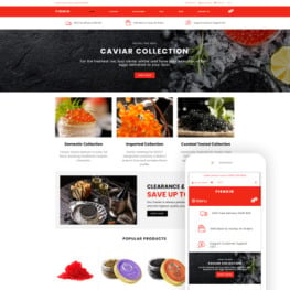 FISHKID Food Store Creative Shopify Theme #77650