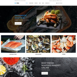 Big Fish Seafood Restaurant Bright Shopify Theme #77718