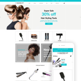 Master Cut Beauty Clean Shopify Theme #77865