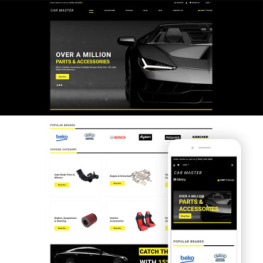 Car Master Auto Parts Multipage Shopify Theme #77962