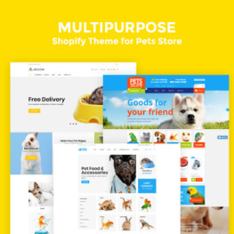 Medow Pet Food Dog and Cat Store Shopify Theme #78223