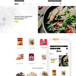 Asia Asian Food Online Store Clean Shopify Theme #78239