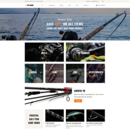 On Hook Fishing Multipage Clean Shopify Theme #78716