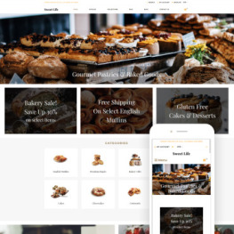 Sweet Life Sweet Shop Creative Shopify Theme #78745