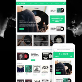 In Sound Music Store Creative Shopify Theme # 78910