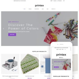 Printex Print Shop Multipage Modern Shopify Theme #79136