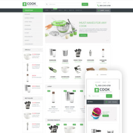 Cook Housewares Multipage Clean Shopify Theme # 79203